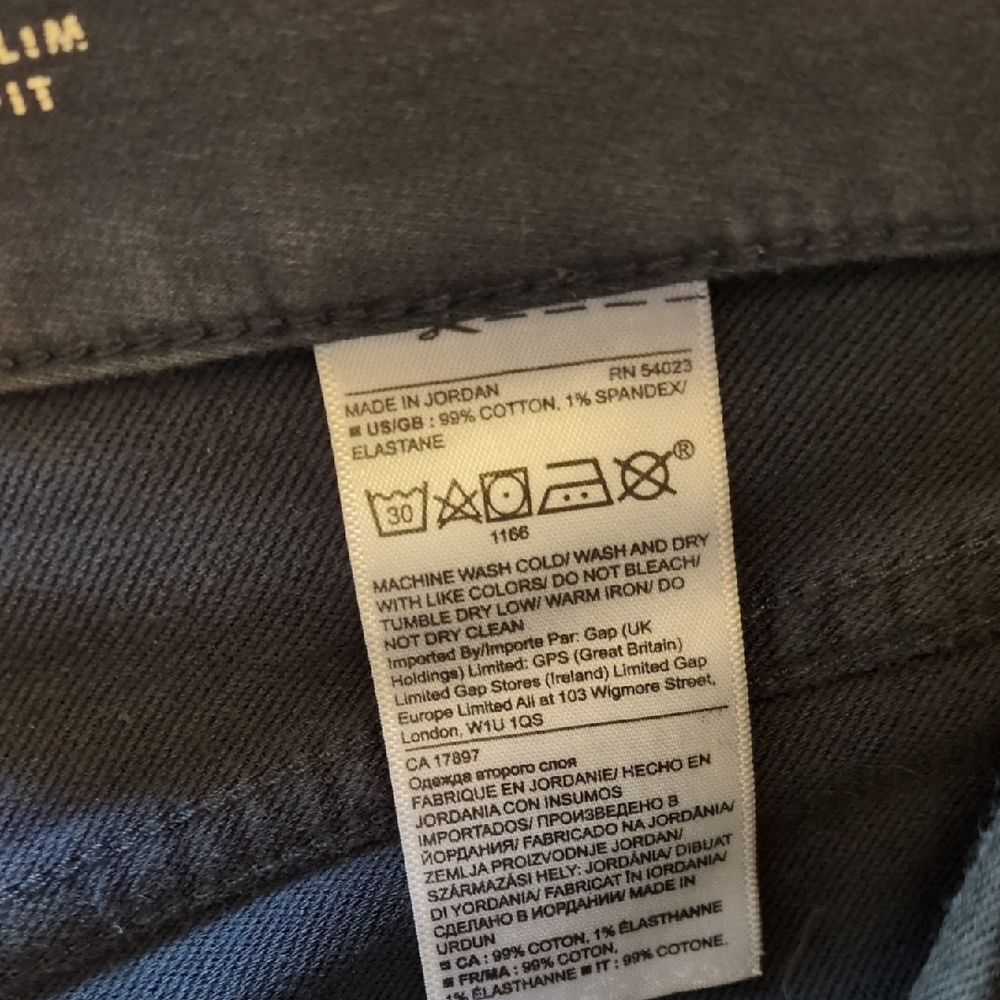 Banana Republic Traveler Pants Navy Slim Fit 32x30 Stretch Italian Cotton - Picture 4 of 7